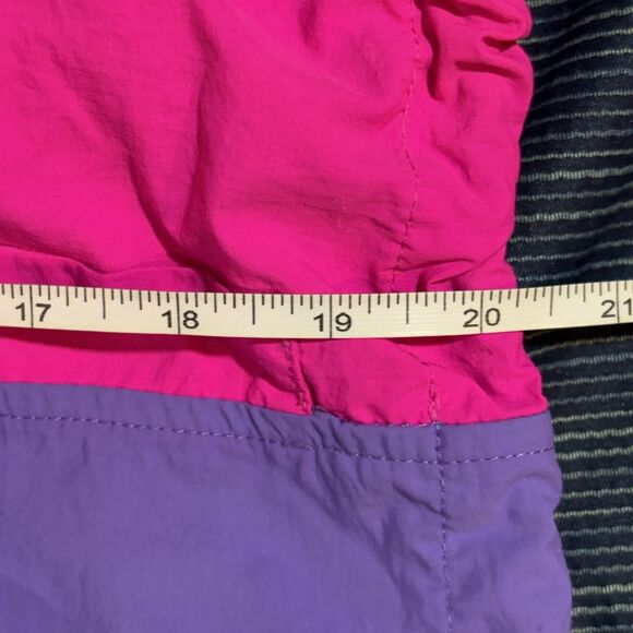 Alab Colorblock Windbreaker Women S 90s Retro Neon Pullover Jacket Y2K Vibes - Picture 10 of 11